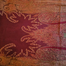 Afbeelding in Gallery-weergave laden, Manouk, Etole motif cachemire vintage en laine, soie et fourrure, années 1990