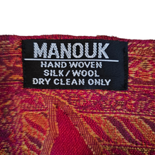 Afbeelding in Gallery-weergave laden, Manouk, Etole motif cachemire vintage en laine, soie et fourrure, années 1990