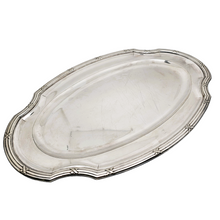 Load image into Gallery viewer, Fallon Orfèvre Namur, Plat de service ovale de style Louis XVI en métal argenté, années 1900
