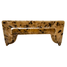 Charger l'image dans la galerie, Fermoir de sac ancien en celluloïd marbré façon écaille, années 1935-1950