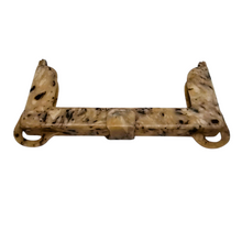 Charger l'image dans la galerie, Fermoir de sac ancien en celluloïd marbré façon écaille, années 1935-1950