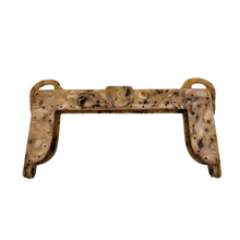 Charger l'image dans la galerie, Fermoir de sac ancien en celluloïd marbré façon écaille, années 1935-1950