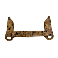 Charger l'image dans la galerie, Fermoir de sac ancien en celluloïd marbré façon écaille, années 1935-1950