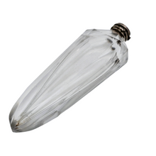 Load image into Gallery viewer, Flacon en cristal taillé et argent sans bouchon, fin XIXᵉ – début XXᵉ siècle