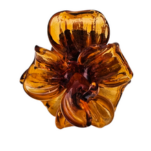Charger l'image dans la galerie, Flacon à parfum décoratif en verre de Murano irisé, bouchon fleur, années 1950-1960 Le Charme des Violettes - Brocante en ligne