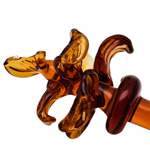 Charger l'image dans la galerie, Flacon à parfum décoratif en verre de Murano irisé, bouchon fleur, années 1950-1960 Le Charme des Violettes - Brocante en ligne