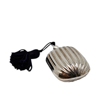 Charger l'image dans la galerie, Flacon à sels cannelé en argent 800, Belle Époque, fin XIXè - début XXè