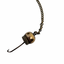 Load image into Gallery viewer, Edwardian perfume bottle in buffalo horn and chiseled brass, late 19th century.