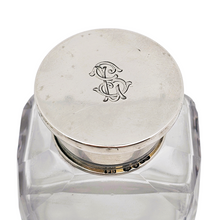Charger l'image dans la galerie, Flacon de toilette anglais en cristal taillé et argent vermeil – Londres, 1886 Le Charme des Violettes - Brocante en ligne