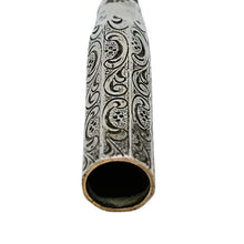 Afbeelding in Gallery-weergave laden, Fume-cigarette Art déco en argent 900 ciselé et ébonite noire, années 1920-1940 Le Charme des Violettes - Brocante en ligne