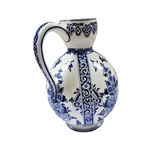 Load image into Gallery viewer, Gien. Large earthenware cider pitcher, Rouen decor, year 1867