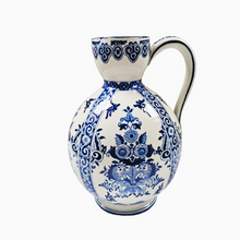Load image into Gallery viewer, Gien. Large earthenware cider pitcher, Rouen decor, year 1867