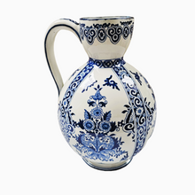 Load image into Gallery viewer, Gien. Large earthenware cider pitcher, Rouen decor, year 1867