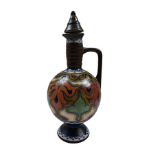 Load image into Gallery viewer, Gouda décor Beek. Carafe Art déco en céramique, années 1920 Le charme des violettes - Brocante en ligne