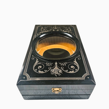 Load image into Gallery viewer, Graphoscope monocle pliant Napoléon III en bois noirci, vers 1850