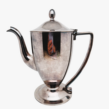 Load image into Gallery viewer, Hollandia Plate Hilversum, Service à café Art déco de 4 pièces en métal argenté de qualité, circa 1930