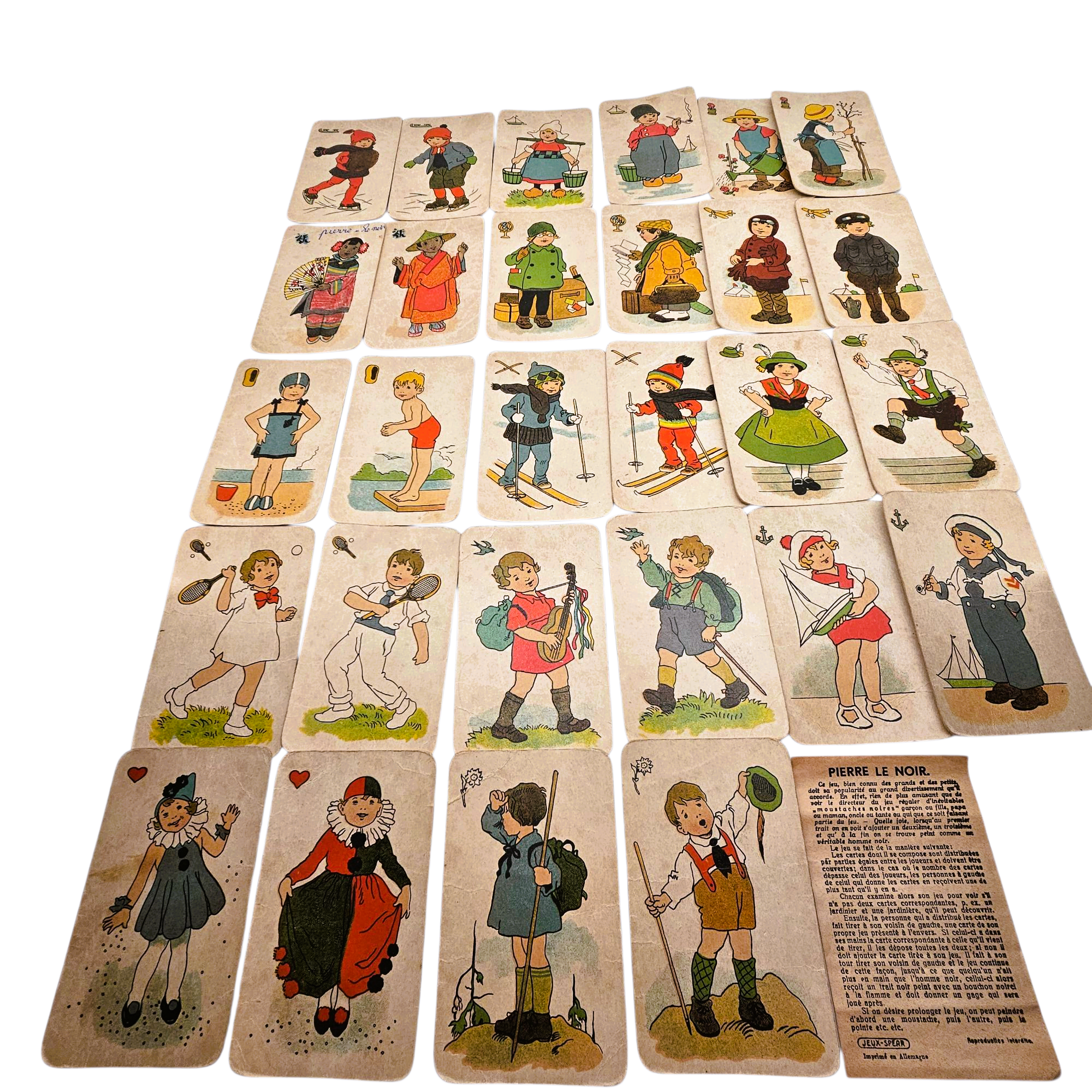 JEU DE CARTES ancien : Mariages historiques de Clovis à napoléon III