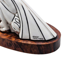 Afbeelding in Gallery-weergave laden, Lampe veilleuse brûle-parfum Art déco Argilor – Porcelaine et loupe de thuya, vers 1925-1930 Le Charme des Violettes - Brocante en ligne