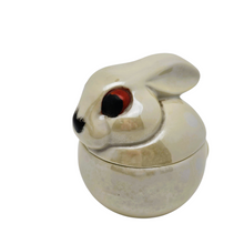 Charger l'image dans la galerie, Moutardier en céramique Lapin beige stylisé dans l'esprit Art déco, années 1950-1960 Le Charme des Violettes - Brocante en ligne