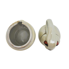 Charger l'image dans la galerie, Moutardier en céramique Lapin beige stylisé dans l'esprit Art déco, années 1950-1960 Le Charme des Violettes - Brocante en ligne