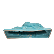 Load image into Gallery viewer, Lemanceau Charles, couple d'antilopes Art déco en céramique turquoise, XXè