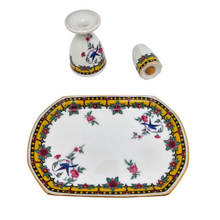 Charger l'image dans la galerie, Balleroy & Cie, Set à oeuf Art déco en porcelaine de Limoges, années 1920-1930