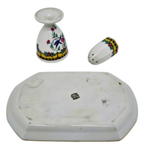 Charger l'image dans la galerie, Balleroy & Cie, Set à oeuf Art déco en porcelaine de Limoges, années 1920-1930