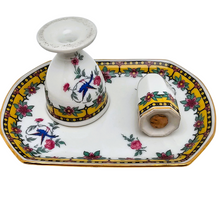 Charger l'image dans la galerie, Balleroy & Cie, Set à oeuf Art déco en porcelaine de Limoges, années 1920-1930