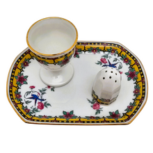Charger l'image dans la galerie, Balleroy & Cie, Set à oeuf Art déco en porcelaine de Limoges, années 1920-1930