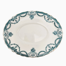 Load image into Gallery viewer, Berkeley Losol Ware Keeling and Co Burslem, Plat ovale en porcelaine anglaise au décor Evesham vert et blanc, années 1920