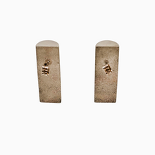 Afbeelding in Gallery-weergave laden, MTM. Modernistische langwerpige oorbellen in 925 zilver