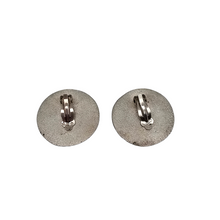 Afbeelding in Gallery-weergave laden, MTM. Modernistische ronde clipoorbellen van 925 zilver