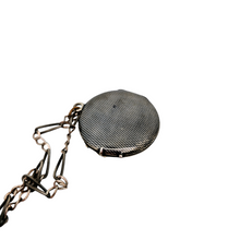 Afbeelding in Gallery-weergave laden, Art Deco fotohoudermedaillon in 800 niello zilver, jaren 20-30