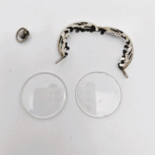 Afbeelding in Gallery-weergave laden, Zilveren Art Nouveau fotohoudermedaillon, jaren 1900