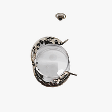 Afbeelding in Gallery-weergave laden, Zilveren Art Nouveau fotohoudermedaillon, jaren 1900