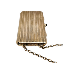 Afbeelding in Gallery-weergave laden, Minaudière Art déco en argent vermeil guilloché, années 1920