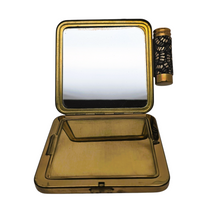 Charger l'image dans la galerie, Minaudière vintage “Cara” – Poudrier et rouge à lèvres intégrés, années 1950