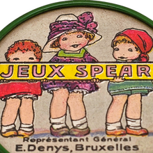 Load image into Gallery viewer, Miroir publicitaire ancien – Jeux Spear, Bruxelles, années 1920–1930 Le Charme des Violettes - Brocante en ligne