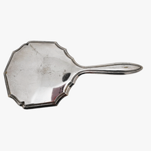 Charger l'image dans la galerie, Miroir à main biseauté en métal argenté, années 1940-1950