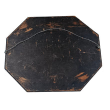 Load image into Gallery viewer, Grand miroir octogonal en bois noirci et écaille de tortue véritable, fin XIXè - début XXè Le Charme des Violettes - Brocante en ligne