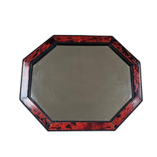 Load image into Gallery viewer, Grand miroir octogonal en bois noirci et écaille de tortue véritable, fin XIXè - début XXè Le Charme des Violettes - Brocante en ligne
