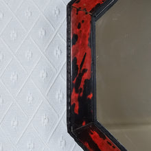 Load image into Gallery viewer, Grand miroir octogonal en bois noirci et écaille de tortue véritable, fin XIXè - début XXè Le Charme des Violettes - Brocante en ligne