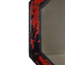Load image into Gallery viewer, Grand miroir octogonal en bois noirci et écaille de tortue véritable, fin XIXè - début XXè Le Charme des Violettes - Brocante en ligne