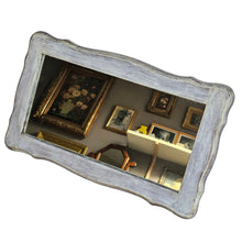 Load image into Gallery viewer, Miroir vintage en bois patiné, circa 1965 Le Charme des Violettes - Brocante en ligne