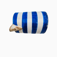 Charger l'image dans la galerie, Nimy, Pot à lait en faïence rayé bleu et blanc, époque 1920-1951