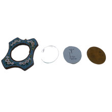 Charger l'image dans la galerie, Cadre porte-photo ancien Art nouveau en mosaïques de verre millefiori 1900