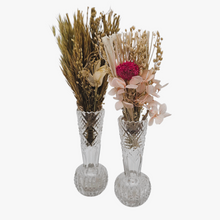 Load image into Gallery viewer, Paire de vases miniatures en demi-cristal moulé, années 1930-1950