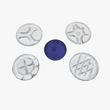 Load image into Gallery viewer, Palets de marelle en verre (lot de 5), Belgique / Nord de la France, début XXè Le Charme des Violettes - Brocante en ligne