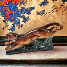 Charger l'image dans la galerie, Sainte-Radegonde. Panthère Art déco en céramique émaillée