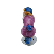 Load image into Gallery viewer, Pare-gouttes en porcelaine – Baigneuse Art déco vers 1930 Le Charme des Violettes - Brocante en ligne